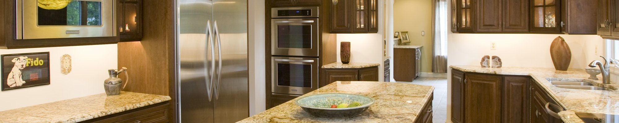 kitchen with granite countertops